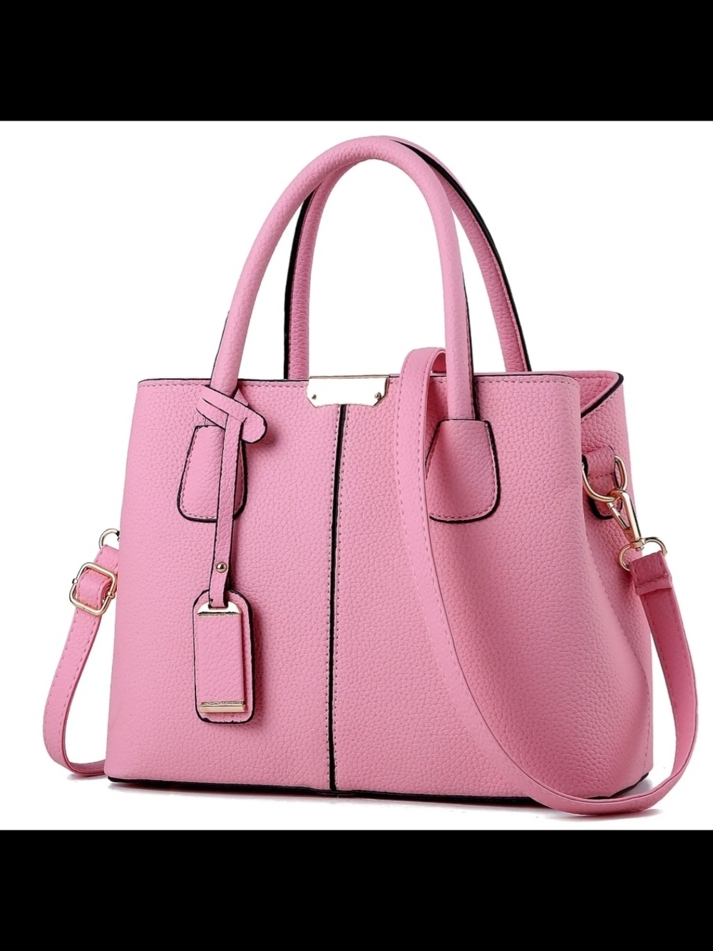 Stylish Pink Women's Satchel Handbag